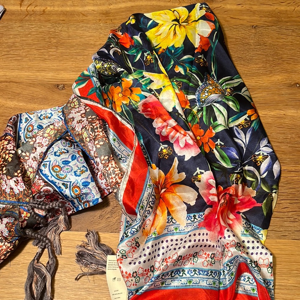 Johnny Was Silk Scarf